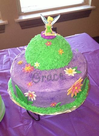 Tinkerbell Birthday Cake on Tinkerbell Cake