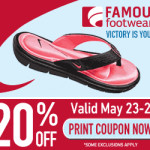 Save 20% off at Famous Footwear – Print your Coupon