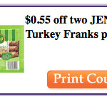 Jennie-O Turkey Franks only $.72 Target!