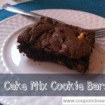 Chocolate Butterscotch Cake Mix Cookie Bar Recipe