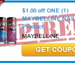 RARE $1/1 Maybelline Nail Coupon = Cheap Nail Polish at Walmart