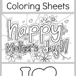 10 FREE Mother’s Day Coloring Sheets