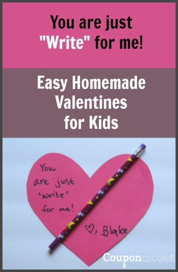 You are just write for me Valentine for kids idea