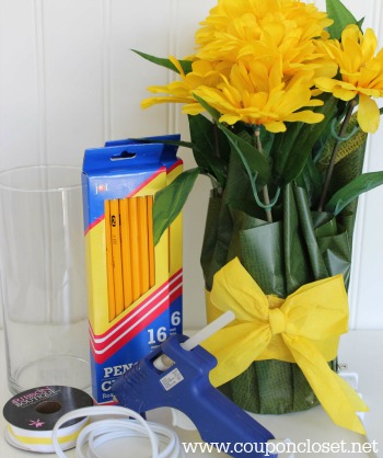 supplies for pencil vase
