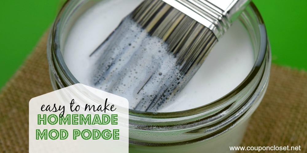 How to Make Homemade Mod Podge Only 2 ingredients!