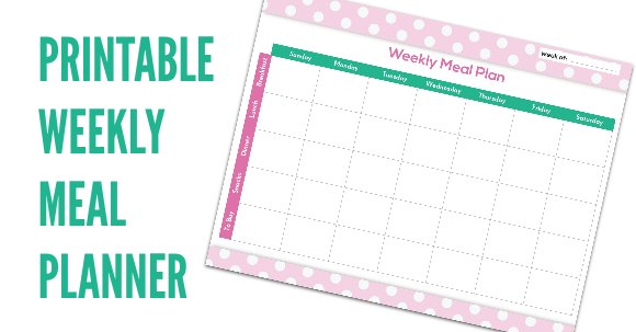 Free Weekly Menu Planner Template from www.couponcloset.net