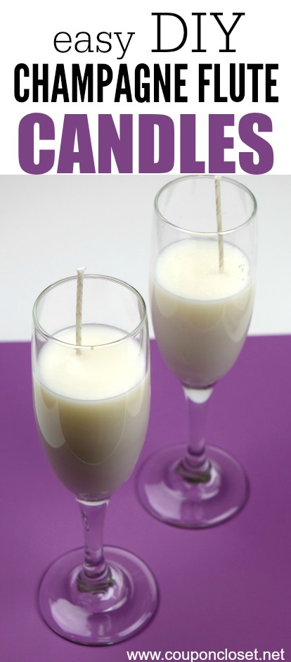champagne flue candles