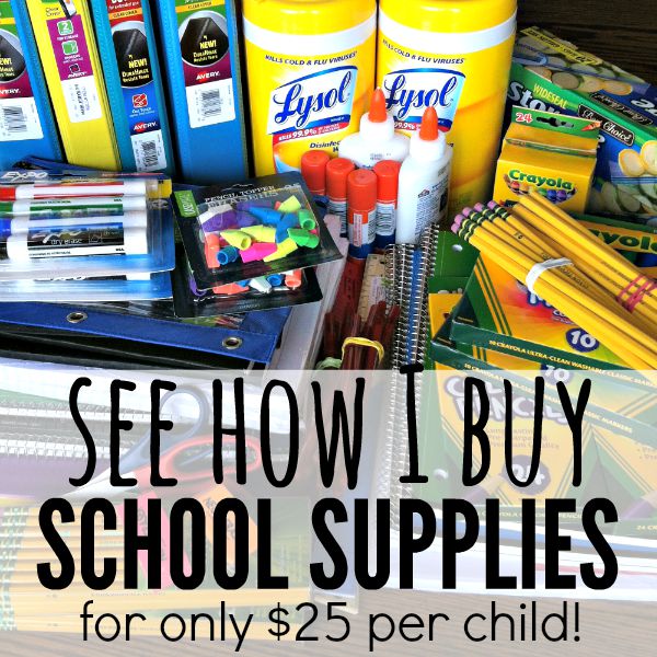 5 tips to save on school supplies. See how I saved on my back to school list shopping the best back to school deals and back to school sales. 