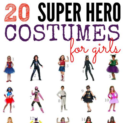 20 Super Hero Costumes for Girls (for less!) - One Crazy Mom