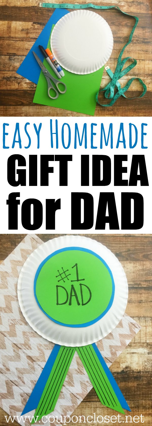 Download Homemade Father's Day Gift Idea - #1 Dad Award - One Crazy Mom