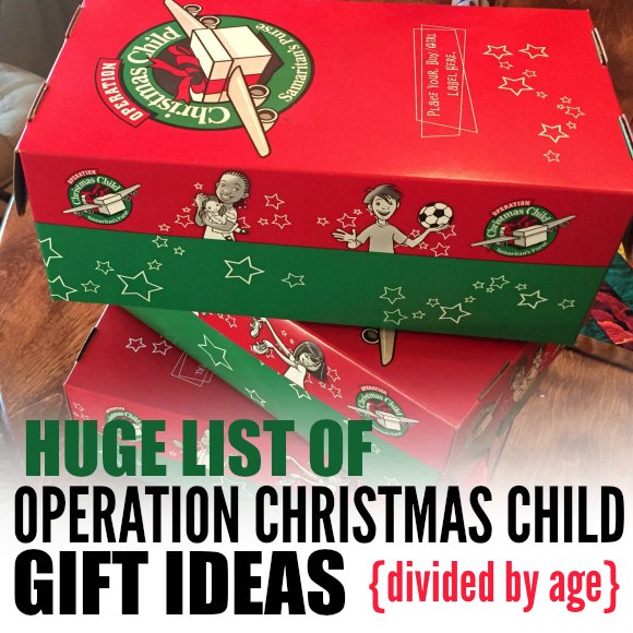 Samaritan's Purse Operation Christmas Child Gift Ideas - One Crazy Mom