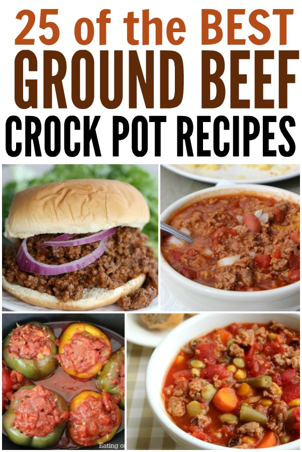 25 Frugal Ground Beef Crock Pot Recipes - One Crazy Mom