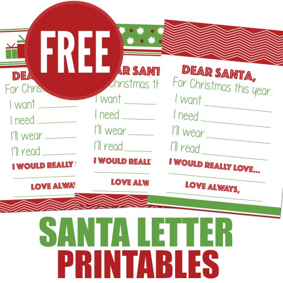 Mail a letter to Santa with these free SaMail a letter to Santa with these free Santa letter printables. They are perfect for the kids to fill out and mail a letter to Santa.