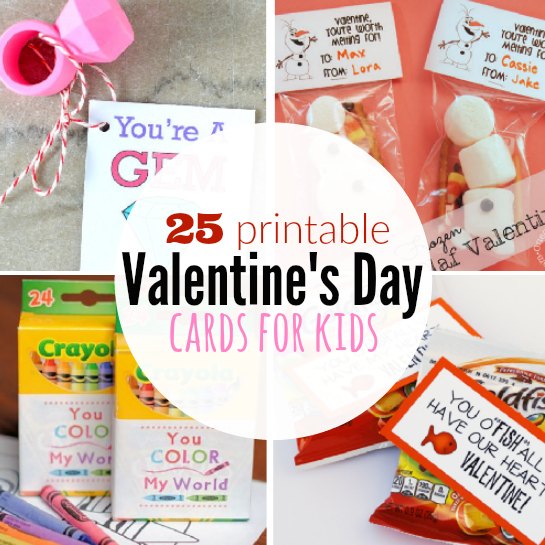 Printable Valentine's Day Cards for kids - Free Valentine Cards